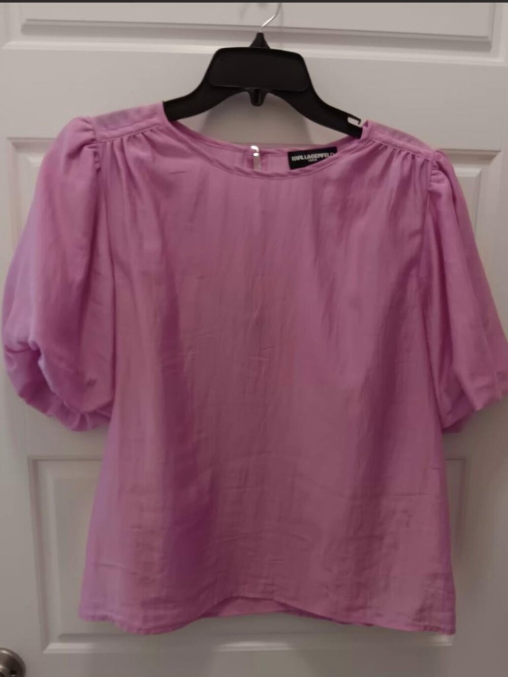 Karl Lagerfeld Puff Sleeve Top